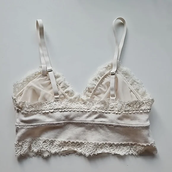 Aerie Ivory Lace Bralette - Size M - Picture 6 of 6